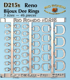 Rio Rondo Bijoux & Bitty Bijoux D215s - Mini Dee Rings Reno - silvery