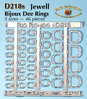 Rio Rondo Bijoux & Bitty Bijoux D218s - Mini Dee Rings Jewell - silberfarben