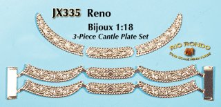 Rio Rondo Bijoux  JX335s (1:18) Cantle Plate Reno - (silvery)
