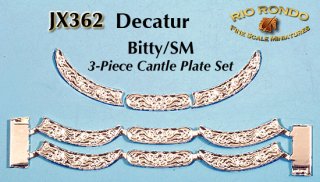 Rio Rondo Bitty Bijoux (1:32) JX362s - Cantle Plate Decatur (silberfarben)