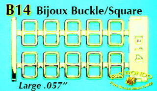 Rio Rondo Bijoux (1:18) B14g - Schnallen Set geätzt (goldfarben)