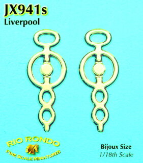 Rio Rondo Bijoux (1:18) Gebiss geätzt JX941g - Liverpool Bit (goldfarben)