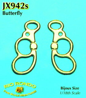 Rio Rondo Bijoux (1:18) JX942g - Butterfly Gebiss geätzt (goldfarben)