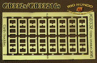 Rio Rondo Classic (1:12) GB33216g - Etched Girth Buckles geätzt 3/32 (0,24 cm golden