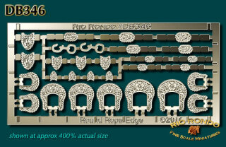 Rio Rondo DB346s - Rope-Edge round Buckles - silvery