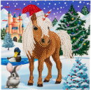 Craft Buddy CCK-XM37 - Crystal Card Kit Winter Horse