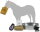 Breyer Traditional (1:9) 2486 - Stall Fütterungsset (ohne weiteres Zubehör)