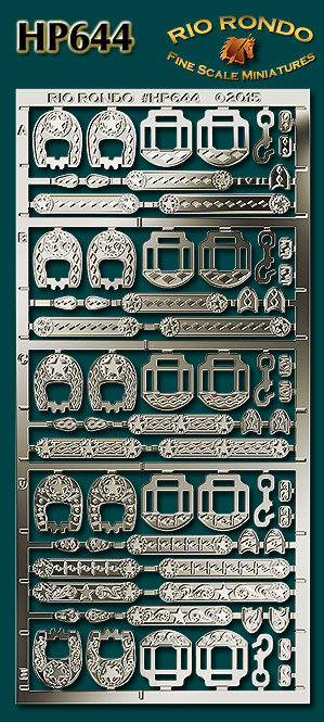 Rio Rondo Traditional (1:9) HP644s - etched Halter Plate Set Stars (s ...