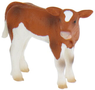 Bullyland 62630 - Calf Mona (brown / white)