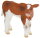 Bullyland 62630 - Calf Mona (brown / white)