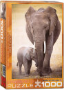 eurographics 6000-0270 - Elephant & Baby (Puzzle with 1000 pieces)