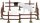 Bullyland 62227 - Horse fence 4 pcs with trough